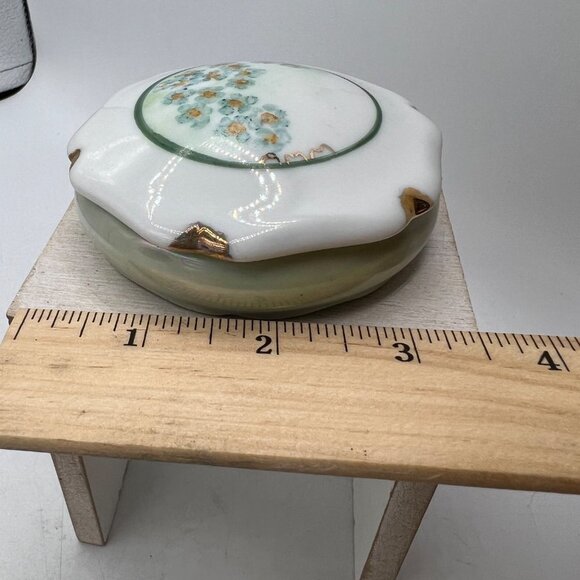 Japanese Ornate  Style Trinket Box Circular Style - Picture 7 of 7